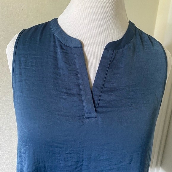 CHICO’S V Neck Women’s Tanks Top Shirt Size M Blue Color - Picture 5 of 8